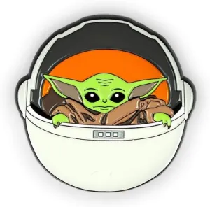 Star Wars: The Mandalorian The Child Collector Pin | Official Star Wars Collectible Enamel Pin | Baby Yoda In Carriage | Measures 1.5 Inches