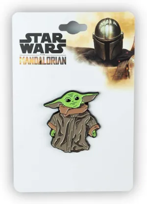 Star Wars: The Mandalorian The Child Collector Pin | Official Star Wars Collectible Enamel Pin | Curious Baby Yoda Standing | Measures 1.5 Inches