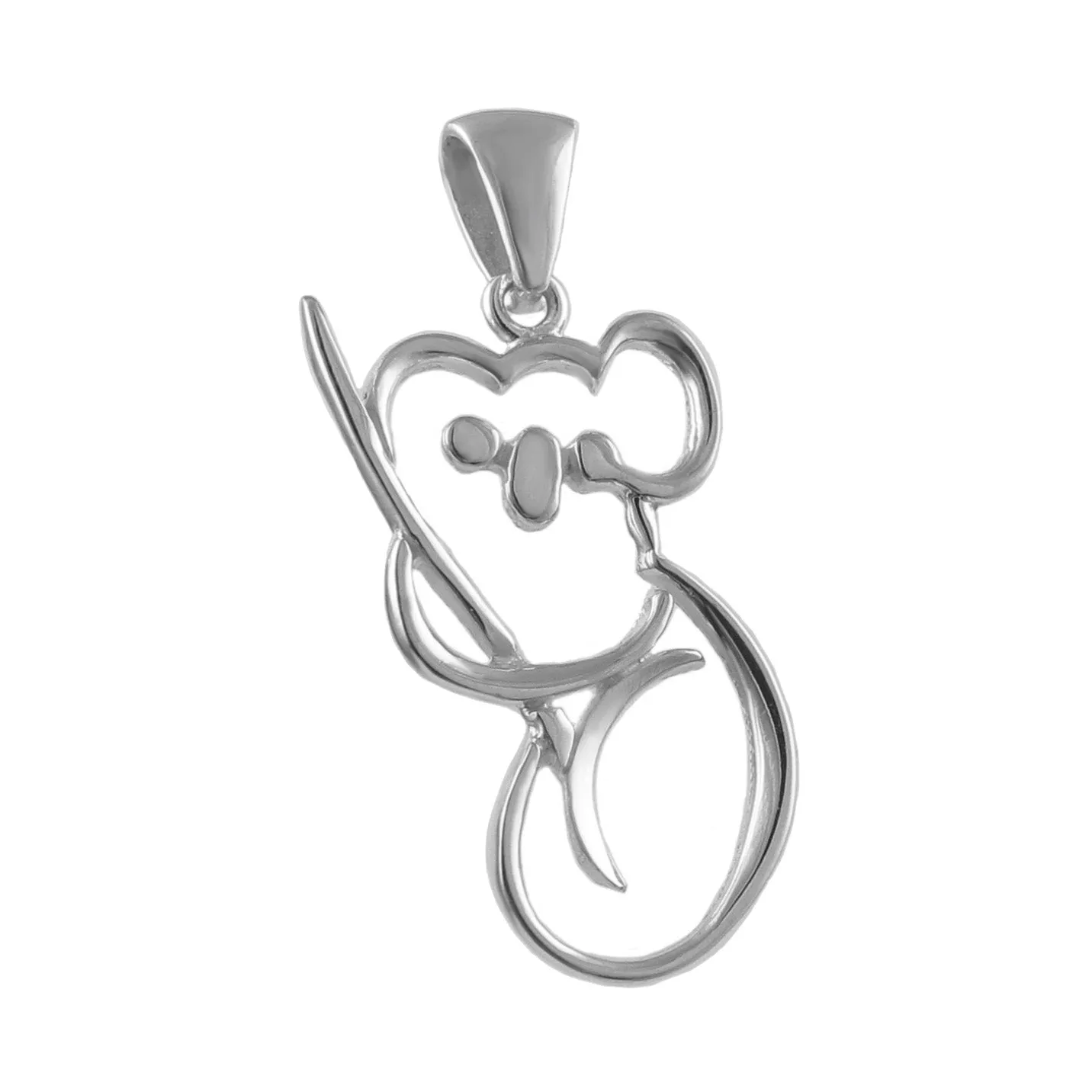 Sterling 925 Silver Koala Bear Pendant