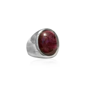 Sterling Silver 925 Ring For Womens & Girls Natural Garnet Ring Sterling Silver Engagement Ring January Birthstone Oval Gemstone Ring