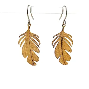 Stylized monstera leaf earring