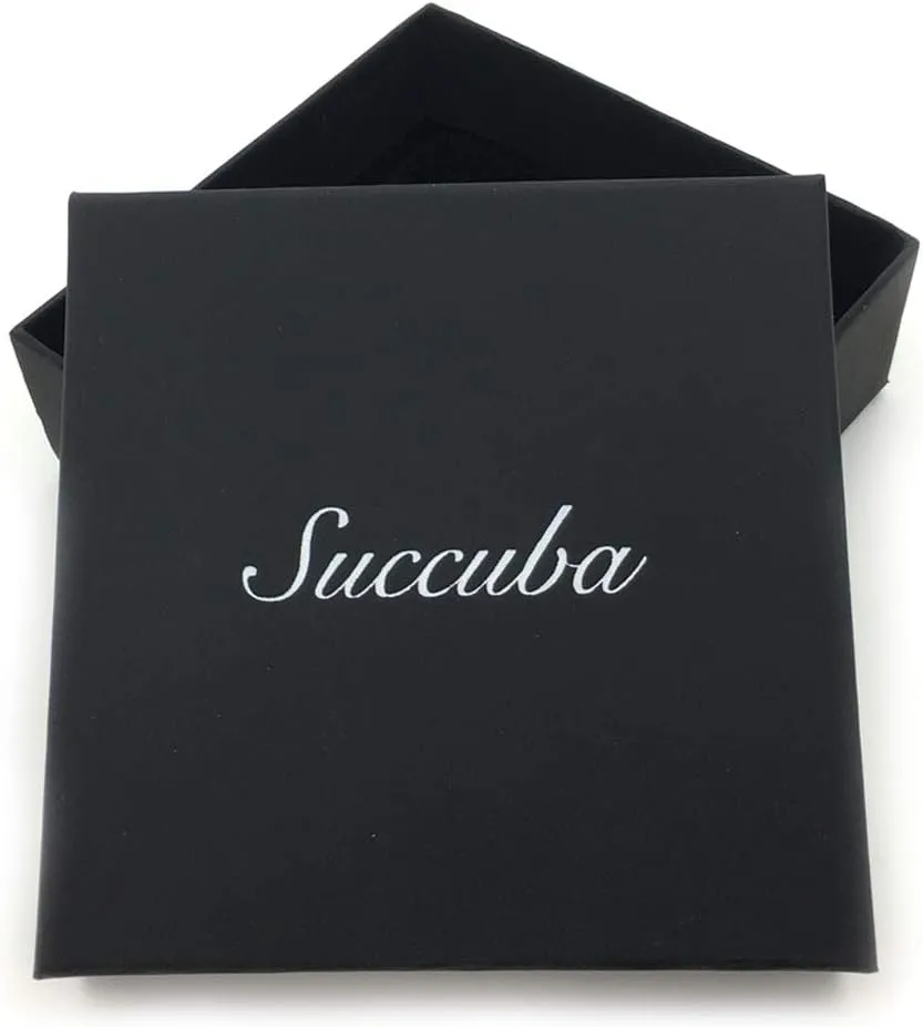 Succuba Padlock Necklace Chain Collar Choker with Two Keys and Box for Women, Men and Pet