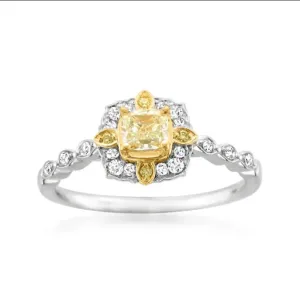 Sunny Yellow Diamond Ring