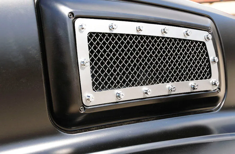 T-REX X Metal Series, Side Vent Grille - Polished - 2004-2009 Chevy Kodiak