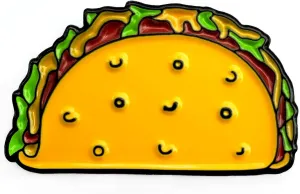 Taco Enamel Lapel Pin