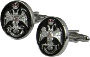 The Quiet Witness 4031925 Scottish Rite 33 Degree Cuff Links 33rd Degree Consistory Wings Down Double Eagle Supreme Council Jurisdiction