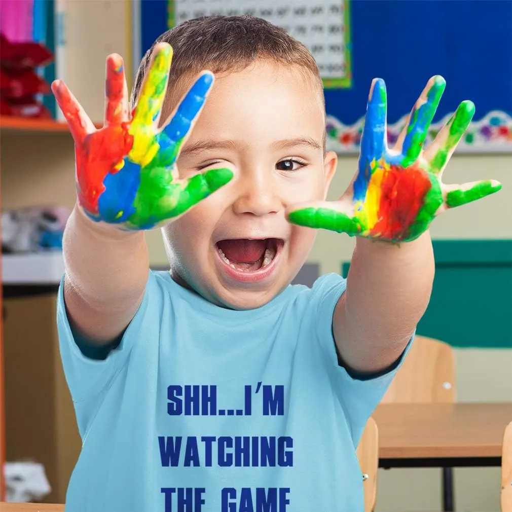 Toddler T-Shirt Shh... I'm Watching The Game with Dad Soccer Watching Clothes