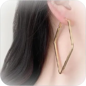 Triangle Earrings for Women Gold Geometric Earrings Minimalist Square Earrings for Girls