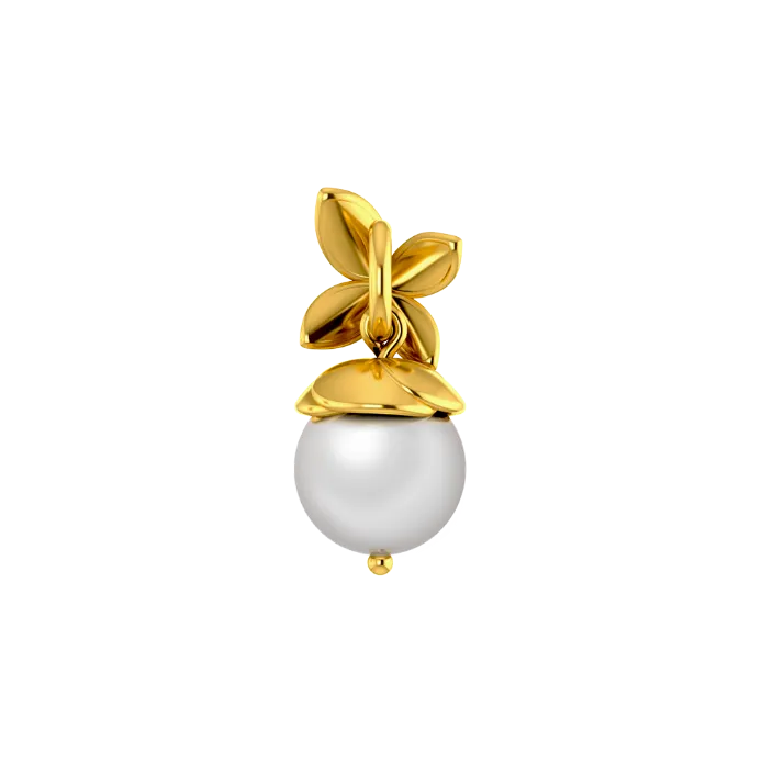 Tulip Drop Gold Pendant