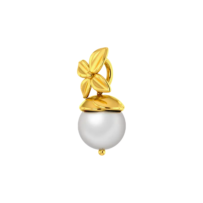 Tulip Drop Gold Pendant