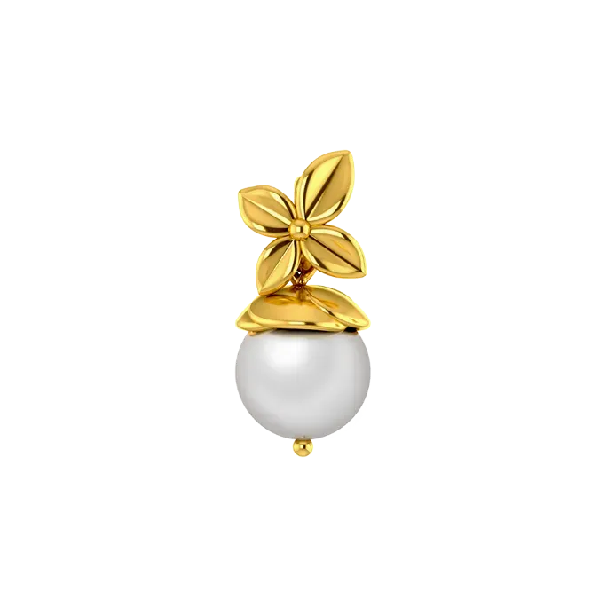 Tulip Drop Gold Pendant