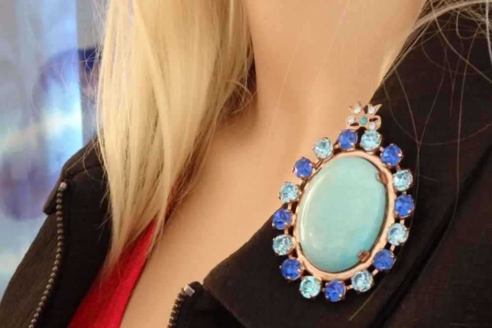 Turquoise  brooch