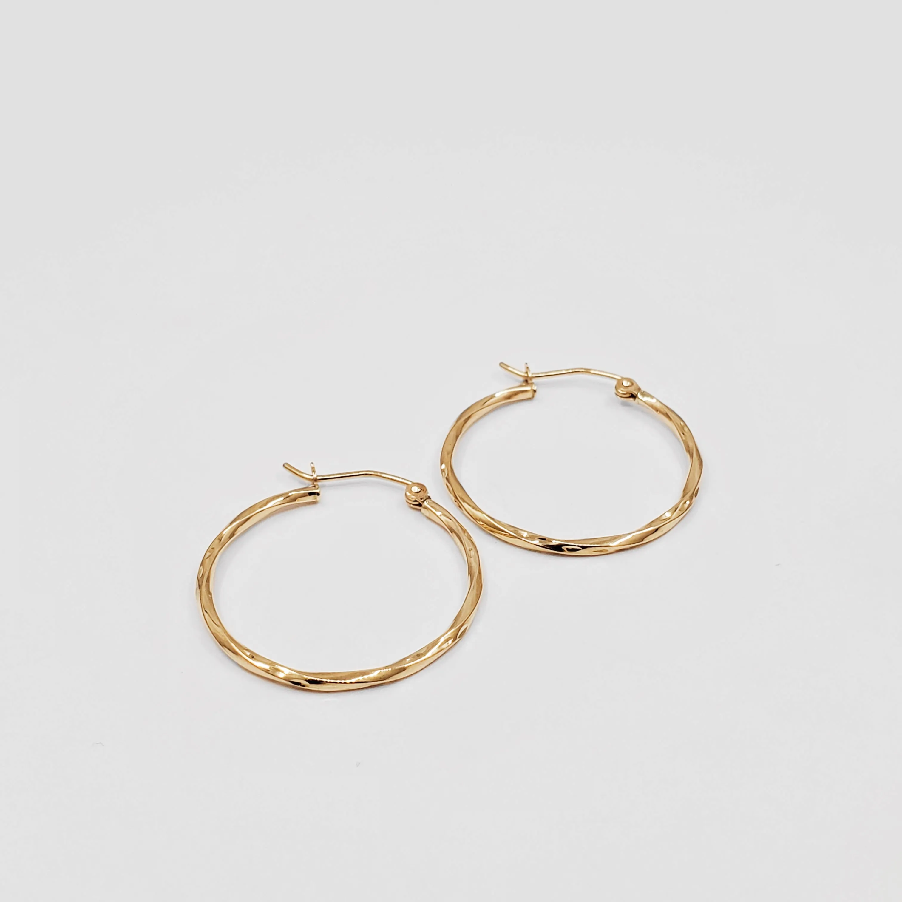 Twisted Hoop Earrings