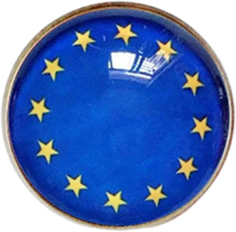 Uijokdef 1 PCS National Flag Pin Round,Lapel Pins party Gifts, Patriotic Pin for Men/Women,National Flag Brooch Accessories Party Favors, Hat Suit Decorations