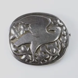 Vintage Georg Jensen Jewelry | Kristian Moel-Hansen Eagle Mid Century Brooch 166