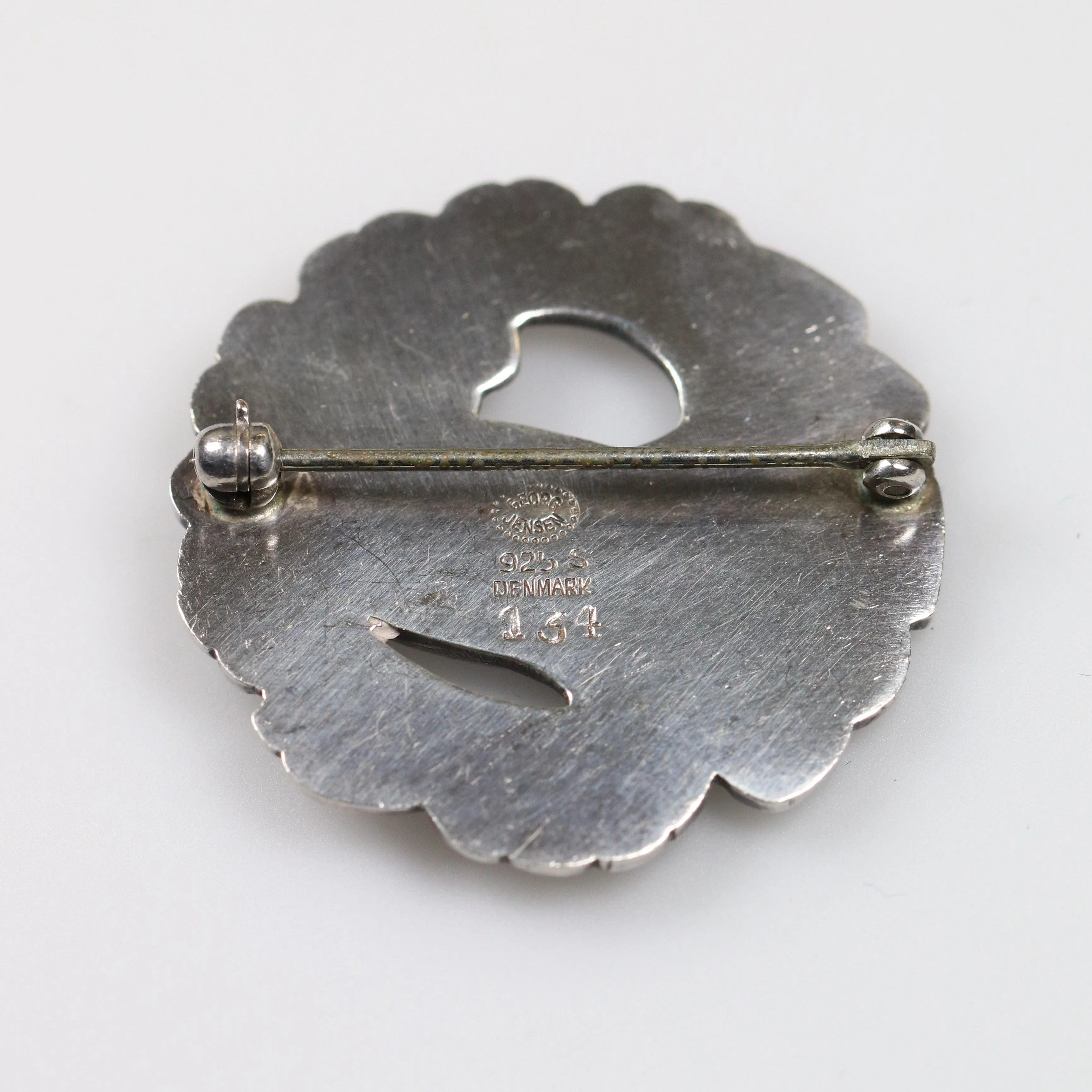 Vintage Georg Jensen Jewelry | Petite Art Nouveau Dove Brooch 134