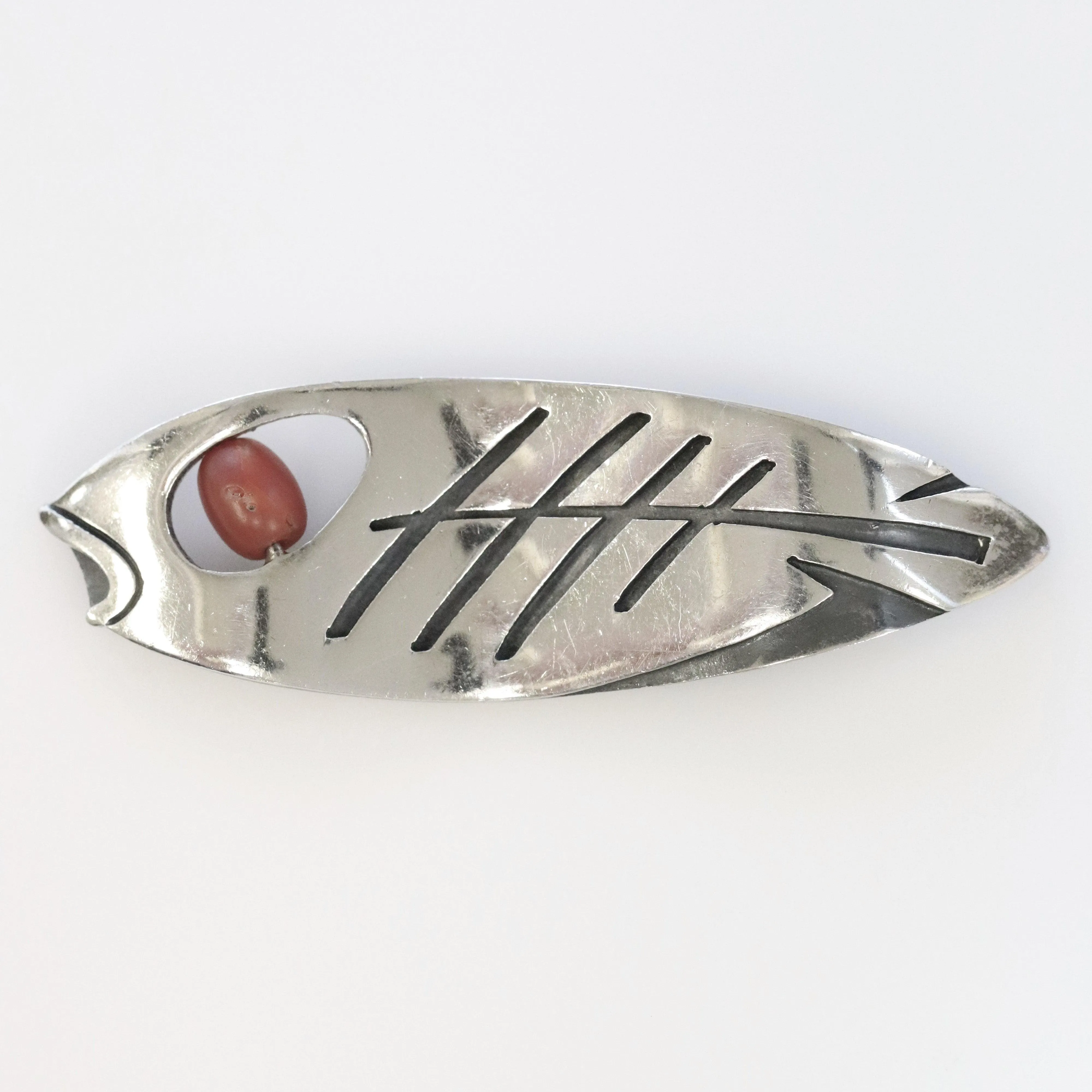 Vintage Los Castillo Taxco Silver Mexican Jewelry | Rare Los Castillo Modernist Fish Brooch