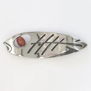 Vintage Los Castillo Taxco Silver Mexican Jewelry | Rare Los Castillo Modernist Fish Brooch