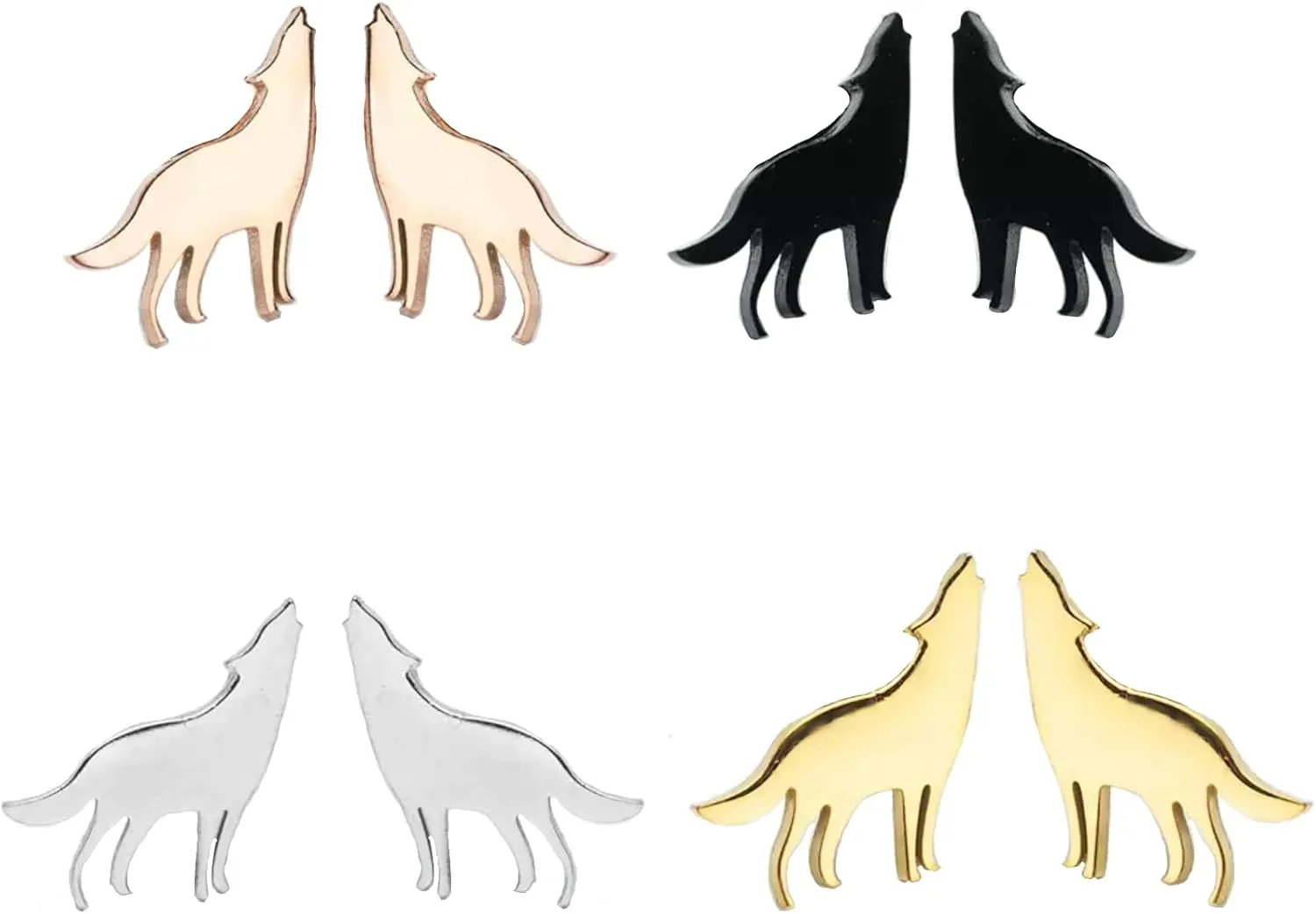 Wolf Earrings for Women - Dragon Jewelry - Dino Jewelry - Duck, Penguin, Flamingo, Dog, Giraffe, Fox
