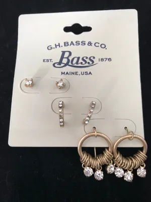Womens Diamante Earrings  3 Styles