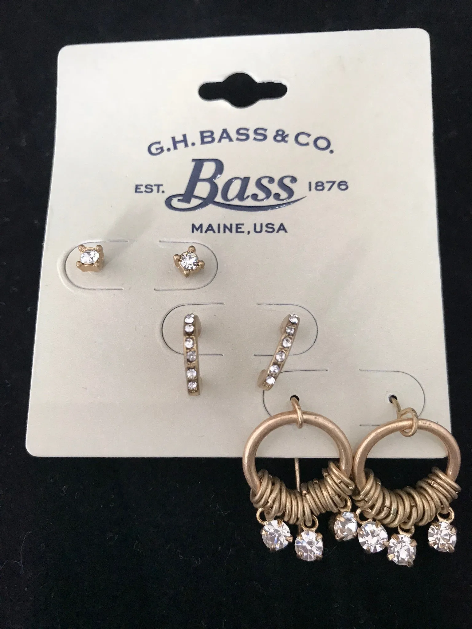 Womens Diamante Earrings  3 Styles