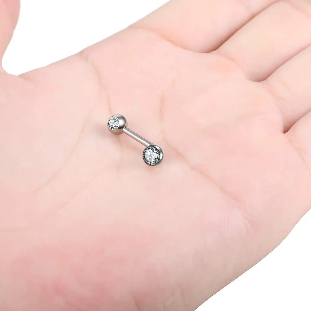 Xpircn 14G Titanium Christina Piercing Barbell VCH Bar Genital Jewellery