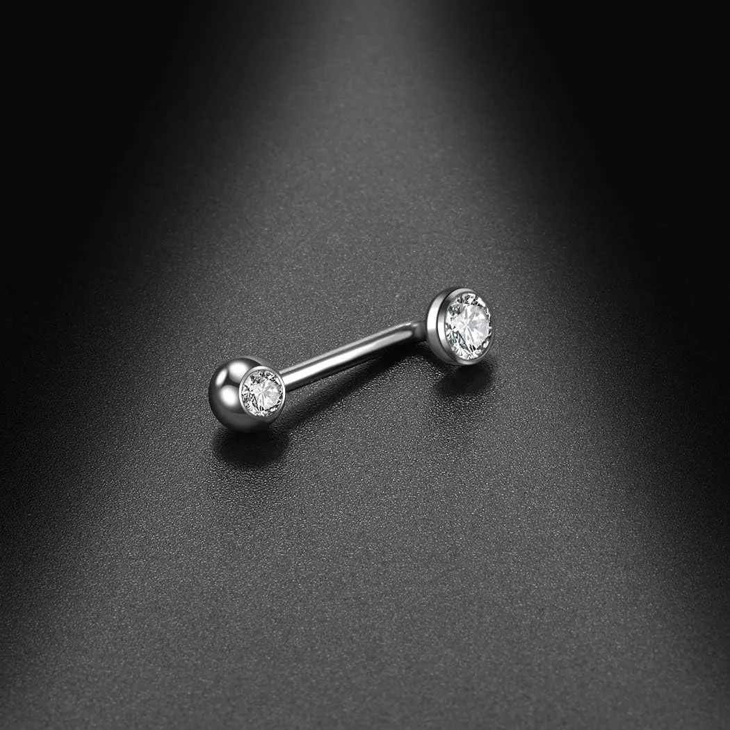 Xpircn 14G Titanium Christina Piercing Barbell VCH Bar Genital Jewellery