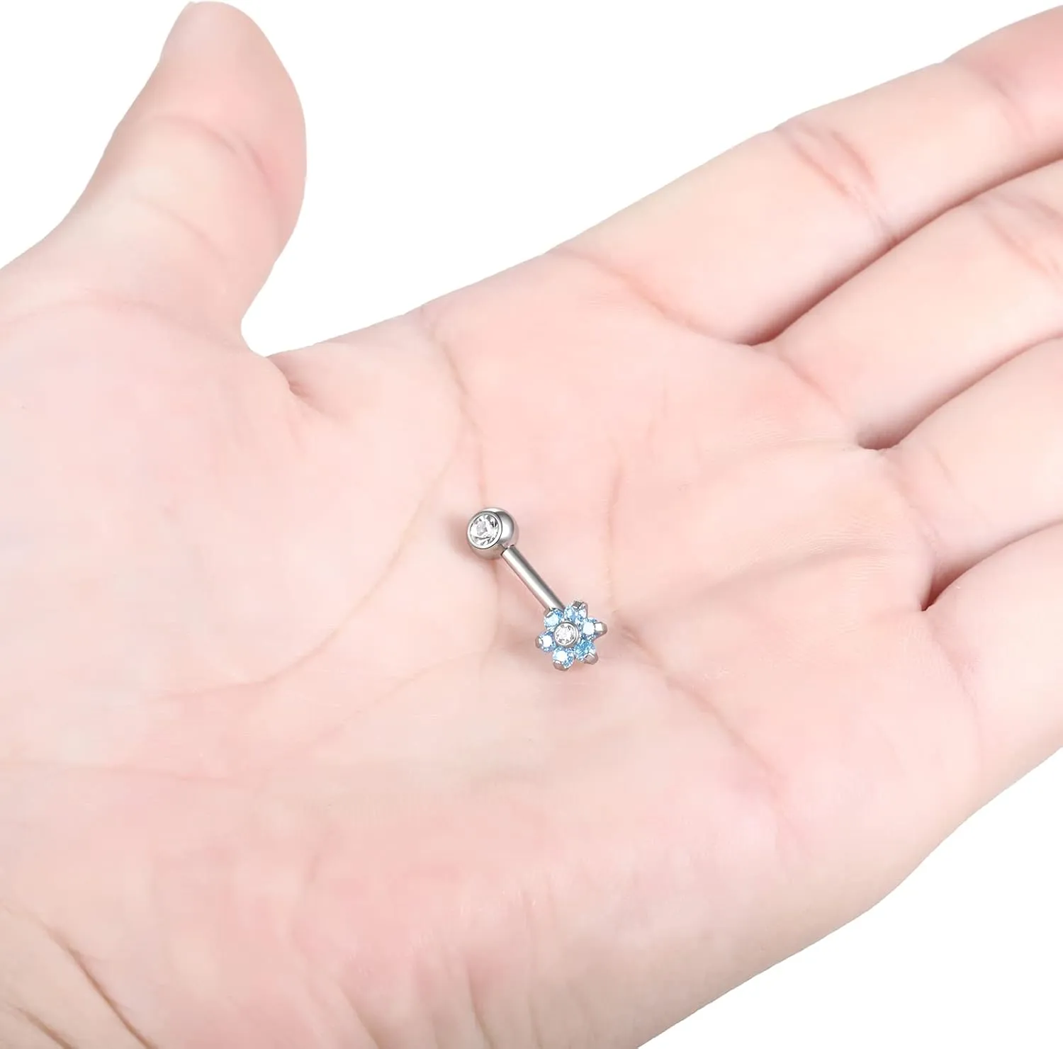 Xpircn 14G Titanium Christina Piercing Barbell VCH Bar Genital Jewellery