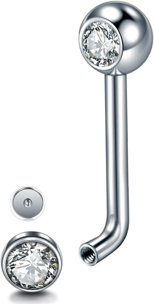 Xpircn 14G Titanium Christina Piercing Barbell VCH Bar Genital Jewellery