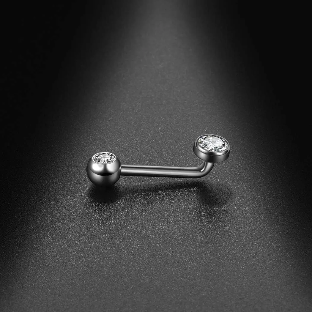 Xpircn 14G Titanium Christina Piercing Barbell VCH Bar Genital Jewellery