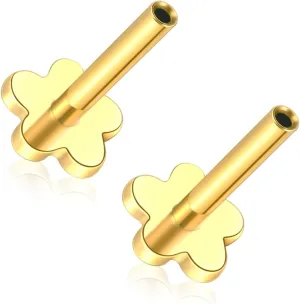 Xpircn Threadless Labret Bar for Flat Back Cartilage Helix Tragus Stud Earrings G23 Titanium - Bar ONLY, 20G/18G/16G