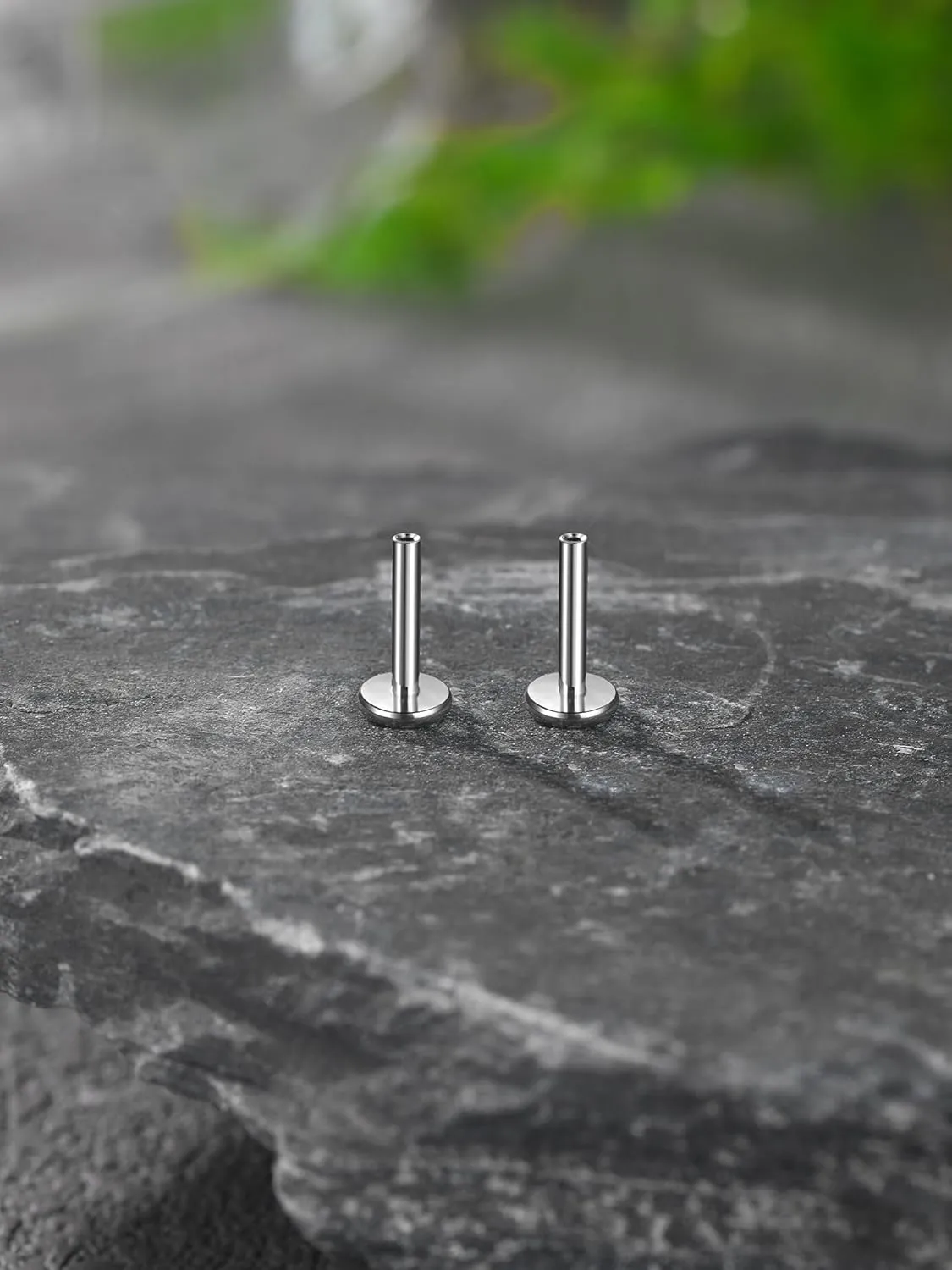 Xpircn Threadless Labret Bar for Flat Back Cartilage Helix Tragus Stud Earrings G23 Titanium - Bar ONLY, 20G/18G/16G