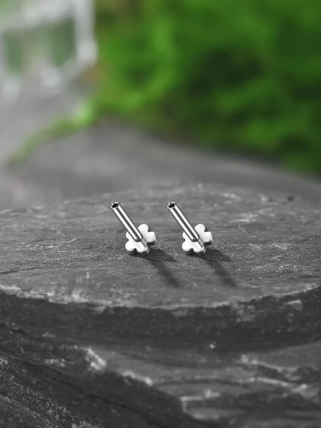 Xpircn Threadless Labret Bar for Flat Back Cartilage Helix Tragus Stud Earrings G23 Titanium - Bar ONLY, 20G/18G/16G
