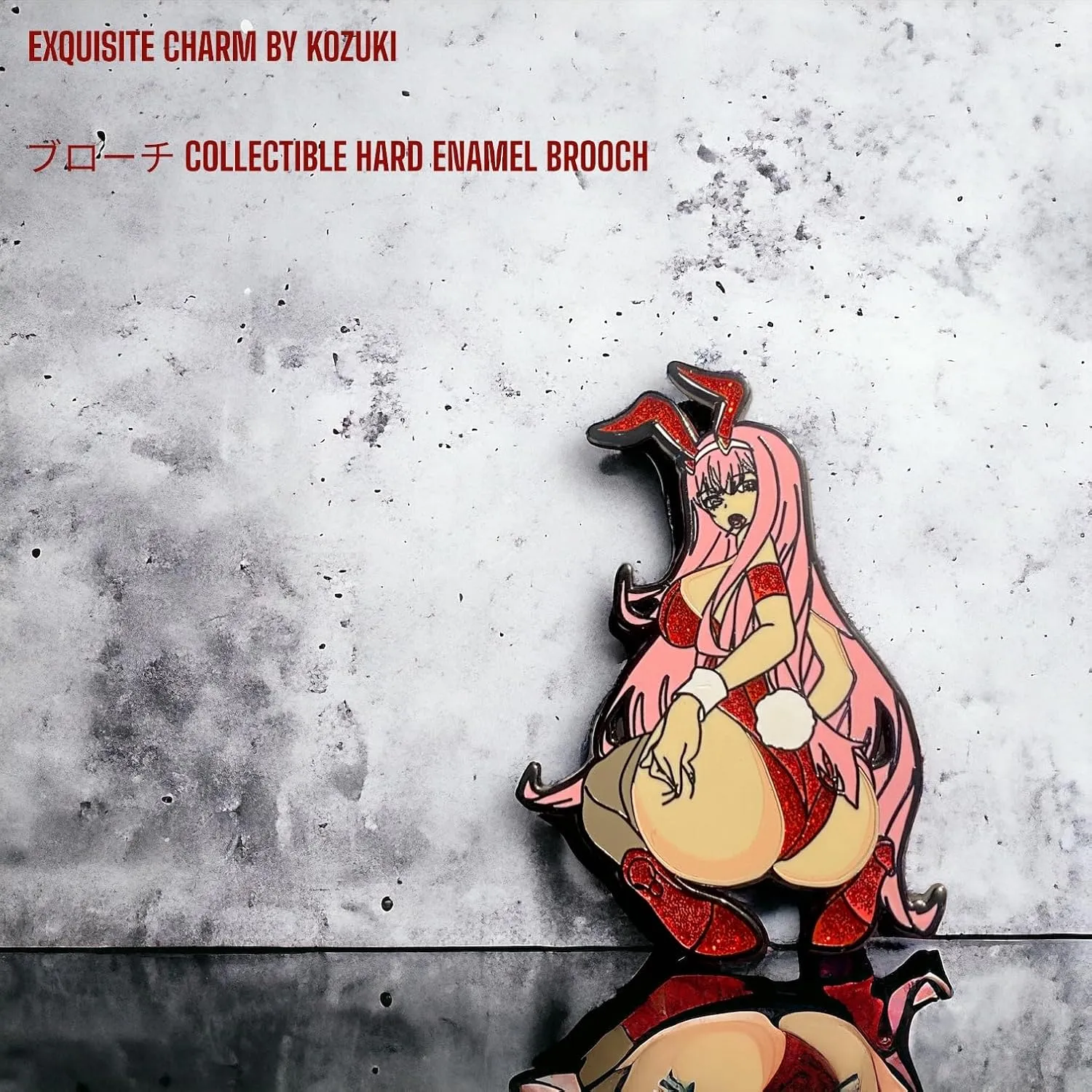Zerotwo Pin enamel darking in the front Pin zerotwo figure pin zerotwo enamel pin anime girl enamel pin